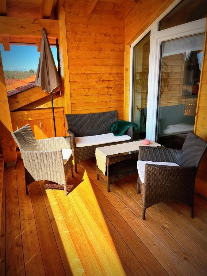 23 Neu Erbaute Ferienwohnung Mit Schloss- Und Panoramablick Halblech Exterior foto