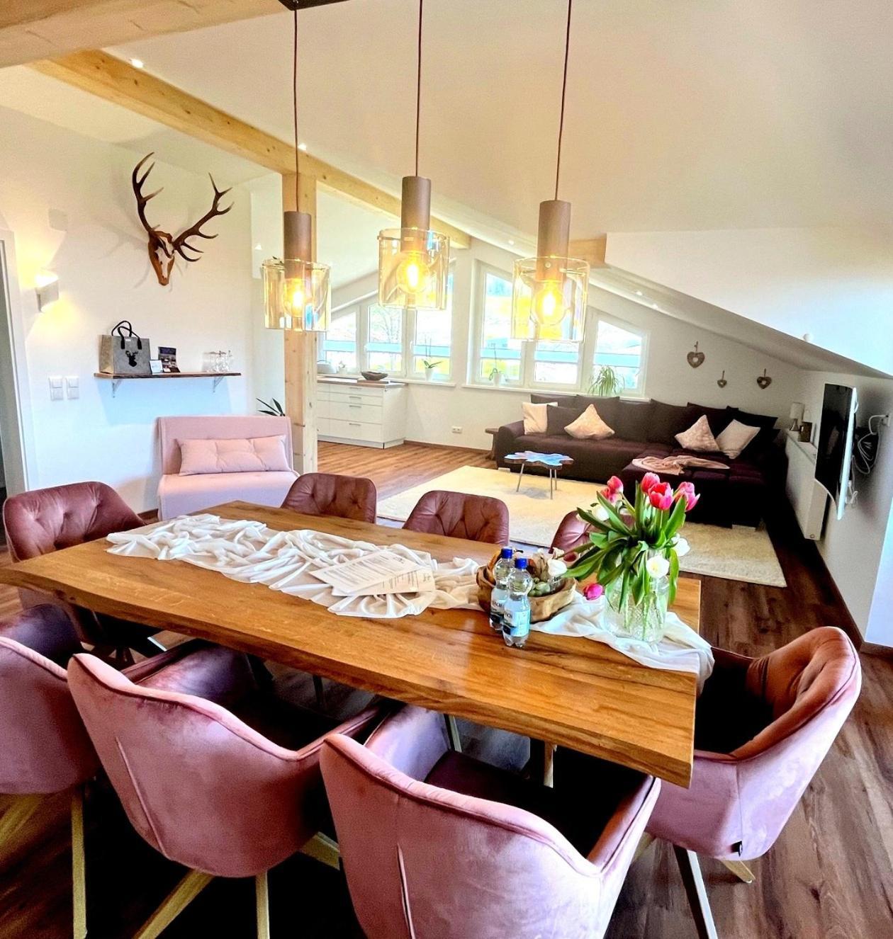 23 Neu Erbaute Ferienwohnung Mit Schloss- Und Panoramablick Halblech Exterior foto